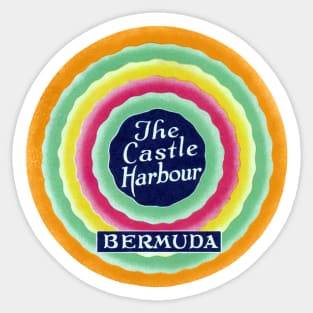 1940's Castle Harbour Bermuda Sticker